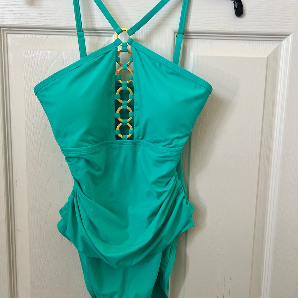 Bleu Rod Beattie Teal Swimsuit